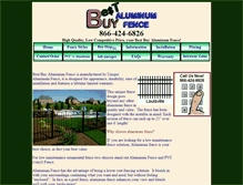 Tablet Screenshot of bestbuyaluminumfence.com